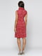 Платье А-силуэта красное с принтом | 5433934 | фото 2
