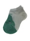 Носки бело-зеленые с рисунком | 5385366