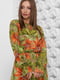 Сукня зелена в квітковий принт | 5444121 | фото 2