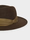 Шляпа коричнево-зеленая | 5442077 | фото 2