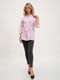Блуза розово-белая в полоску | 5445445 | фото 2