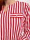 Блуза красно-белая в полоску | 5445455 | фото 5