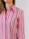 Рубашка розовая в полоску | 5441564 | фото 3