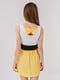 Платье бело-желтое в полоску | 5441560 | фото 2