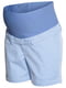 Шорти для вагітних блакитного кольору в смужку | 5450894 | фото 2