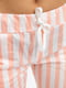 Штани біло-рожеві в смужку | 5456535 | фото 5