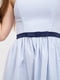 Сукня біло-блакитна в смужку і з малюнком | 5456601 | фото 4