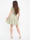 Сукня оливкового кольору в квітковий принт | 5456608 | фото 4
