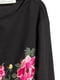 Блуза чорна з квітковою вишивкою | 5402127 | фото 2