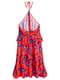 Сукня червоно-синя в квітковий принт | 5450062 | фото 2