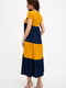 Сукня гірчично-синього кольору | 5461797 | фото 3