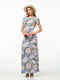 Платье лавандового цвета в цветочный принт | 5461924 | фото 3