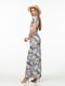 Платье лавандового цвета в цветочный принт | 5461924 | фото 4