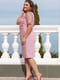 Сукня кольору пудри з декором | 5464122 | фото 2