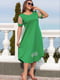 Сукня зелена з декором | 5464135