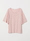 Блуза для кормящих розовая с рисунком | 5471812