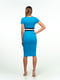 Платье голубое с контрастной отделкой | 1115421 | фото 6