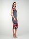 Сукня червоно-чорна в квітковий принт | 5473351 | фото 2