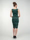 Сукня чорно-зелена у візерунок | 5473364 | фото 4
