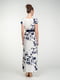 Сукня біло-синя в квітковий принт | 5473416 | фото 4