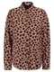 Блуза коричневая в принт | 5474950