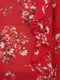 Блуза красная с цветочным принтом | 5476925 | фото 4