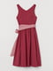 Платье бордово-розовое с принтом | 5477604 | фото 2