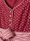 Платье бордово-розовое с принтом | 5477604 | фото 3