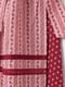 Платье бордово-розовое с принтом | 5477604 | фото 4