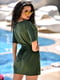 Сукня кольору хакі з поясною сумкою | 5483271 | фото 7