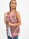 Блуза бордовая в цветочный принт | 5484278 | фото 3
