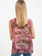 Блуза бордова в квітковий принт | 5484278 | фото 4