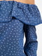 Блуза синяя в принт | 5484307 | фото 6