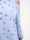 Блуза біло-блакитна в принт | 5484313 | фото 5