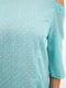 Блуза цвета мяты в мелкий горох | 5484315 | фото 5