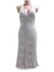 Платье А-силуэта бежевое с принтом | 5486371 | фото 2