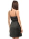 Платье А-силуэта черно-серебристое | 5486402 | фото 2