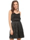 Платье А-силуэта черно-серебристое | 5486402 | фото 3