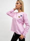 Блуза розовая с рисунком | 5500927 | фото 3