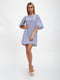 Платье сине-белое в полоску | 5501025
