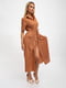 Платье коричневое в полоску | 5501045 | фото 2