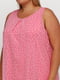 Платье розовое с принтом | 5501686 | фото 3