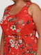 Сукня червона з квітковим принтом | 5501696 | фото 3