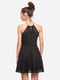 Платье черное с узором | 5501708 | фото 2