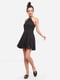 Сукня чорна з візерунком | 5501708 | фото 4