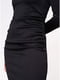 Платье черное с декором | 5501718 | фото 4