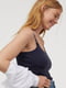 Майка для вагітних темно-синя | 5501950 | фото 3