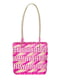 Сумка-шопер плетеная розовая | 5502091