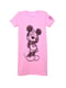 Платье-футболка розовое с принтом | 5502247 | фото 3