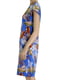 Платье бирюзовое в растительный принт | 5502872 | фото 2